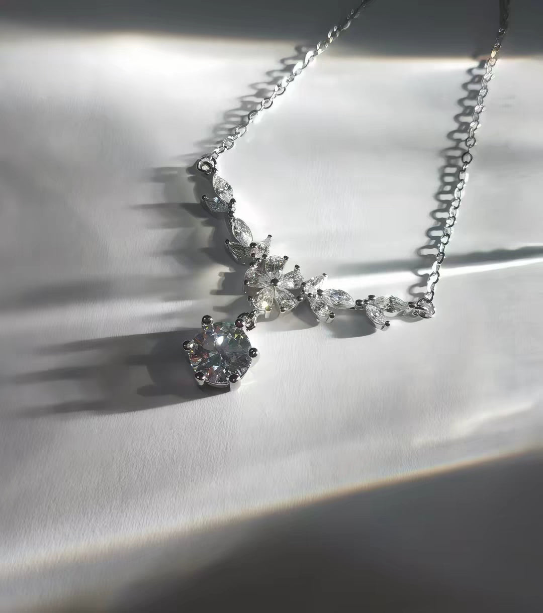 Flora vista 999 Sliver Necklace with lab certificate 45+5cm