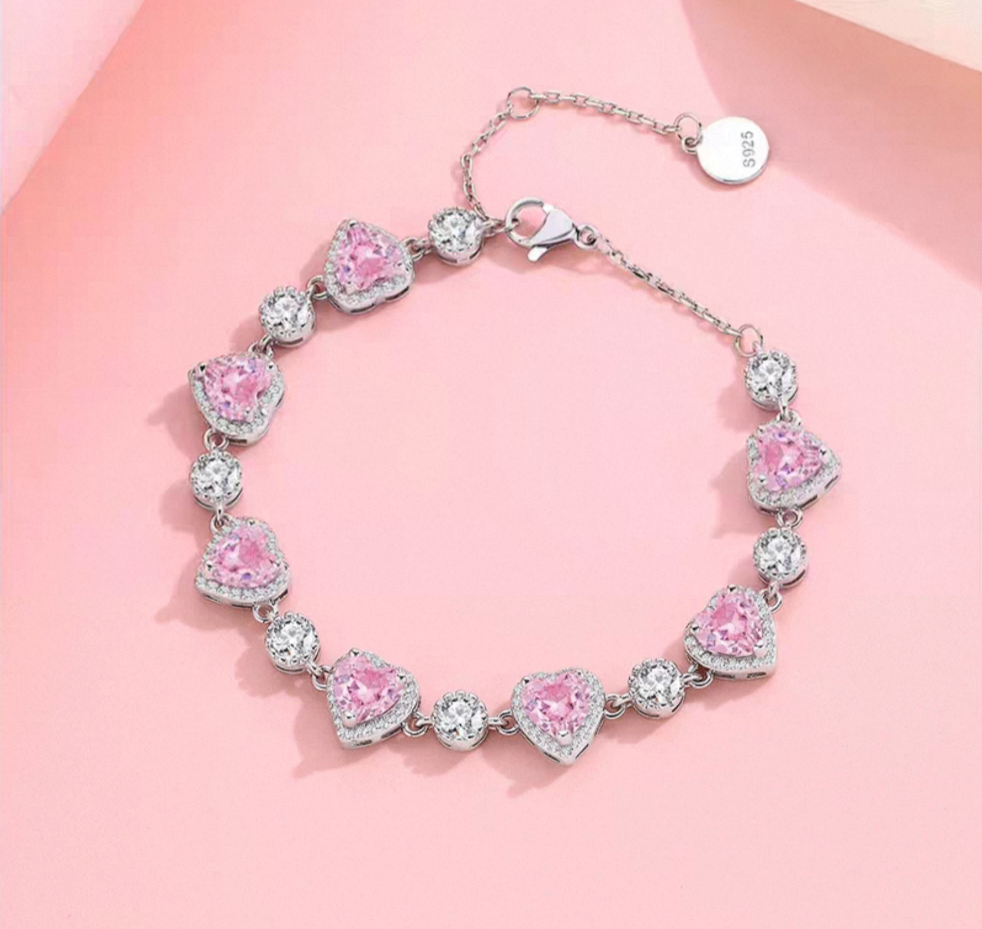 Heart's Desire 999 Silver Bracelet with Lab Certificate 15+3cm