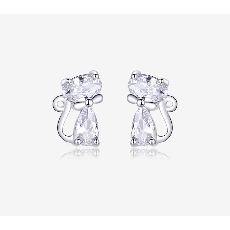 Kittens Mittens Sterling Silver 925 Certified Stud earrings
