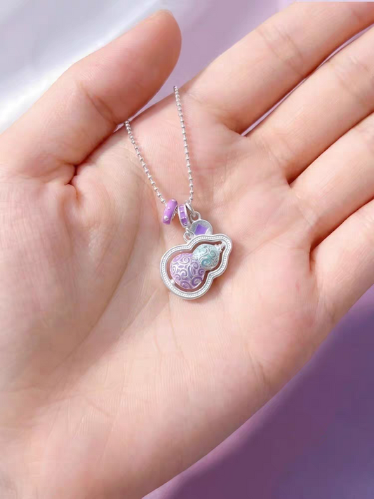 Gourd Of Luck Sterling Silver 925 Necklace