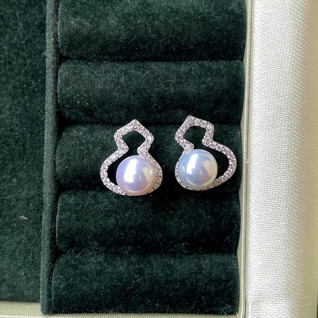 Pearls of Fortune Freshwater natural Pearls Sterling Silver 925 Earrings