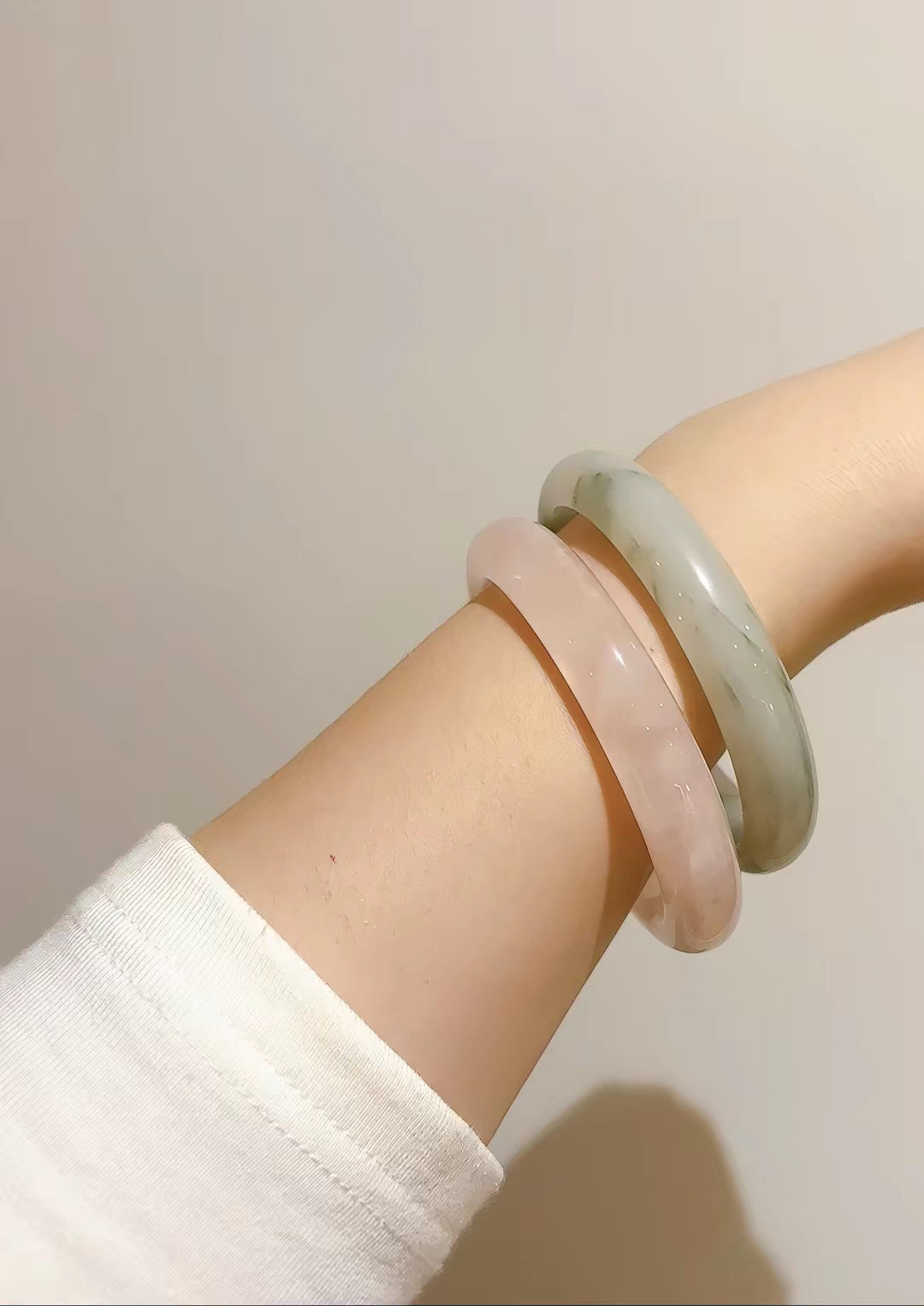 Natural Jade Good Luck Protection Bracelet bangle with Lab certificate