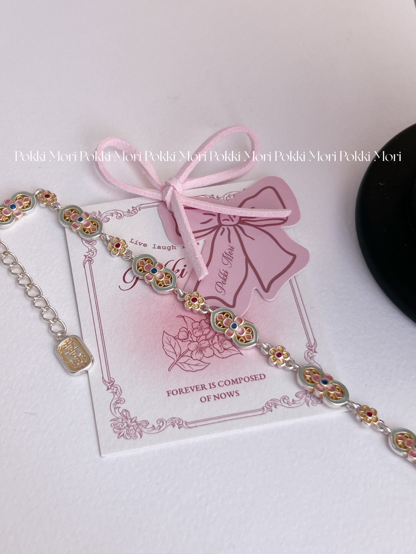 Traditional Good luck Koi 999 silver bracelet with lab certificate