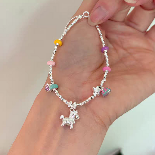Unicorn Valley 925 Silver Bracelet with lab certificate 16+3cm 7 grams weight