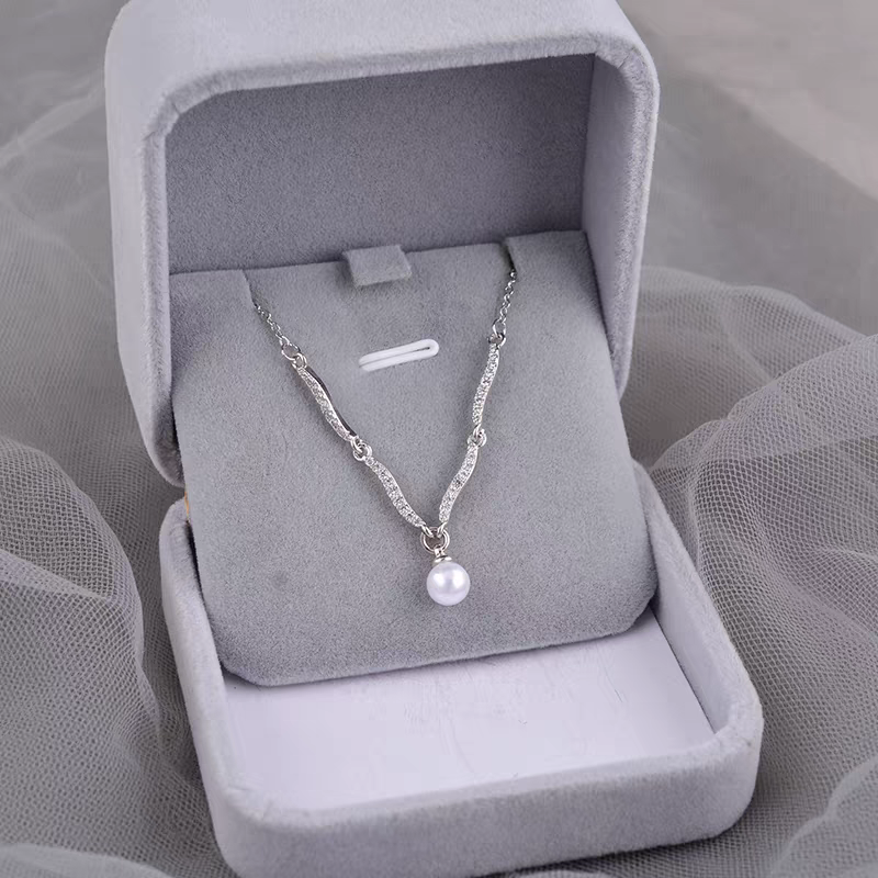 Pearl Crown 999 Silver Certified Necklace 40+5cm