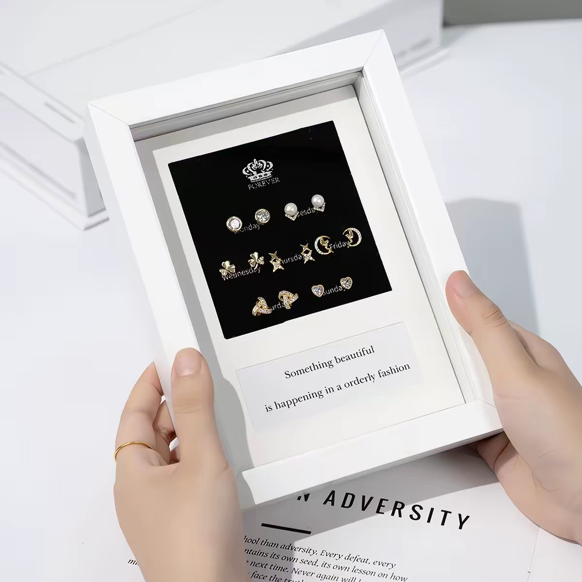 One Week Supply of your Sterling Silver 925 Earrings Each Piece comes with lab certificate and a photo Frame (Free photo print)
