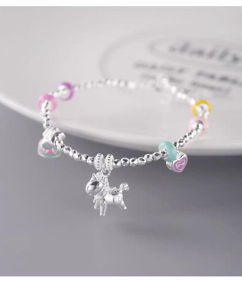 Unicorn Valley 925 Silver Bracelet with lab certificate 16+3cm 7 grams weight
