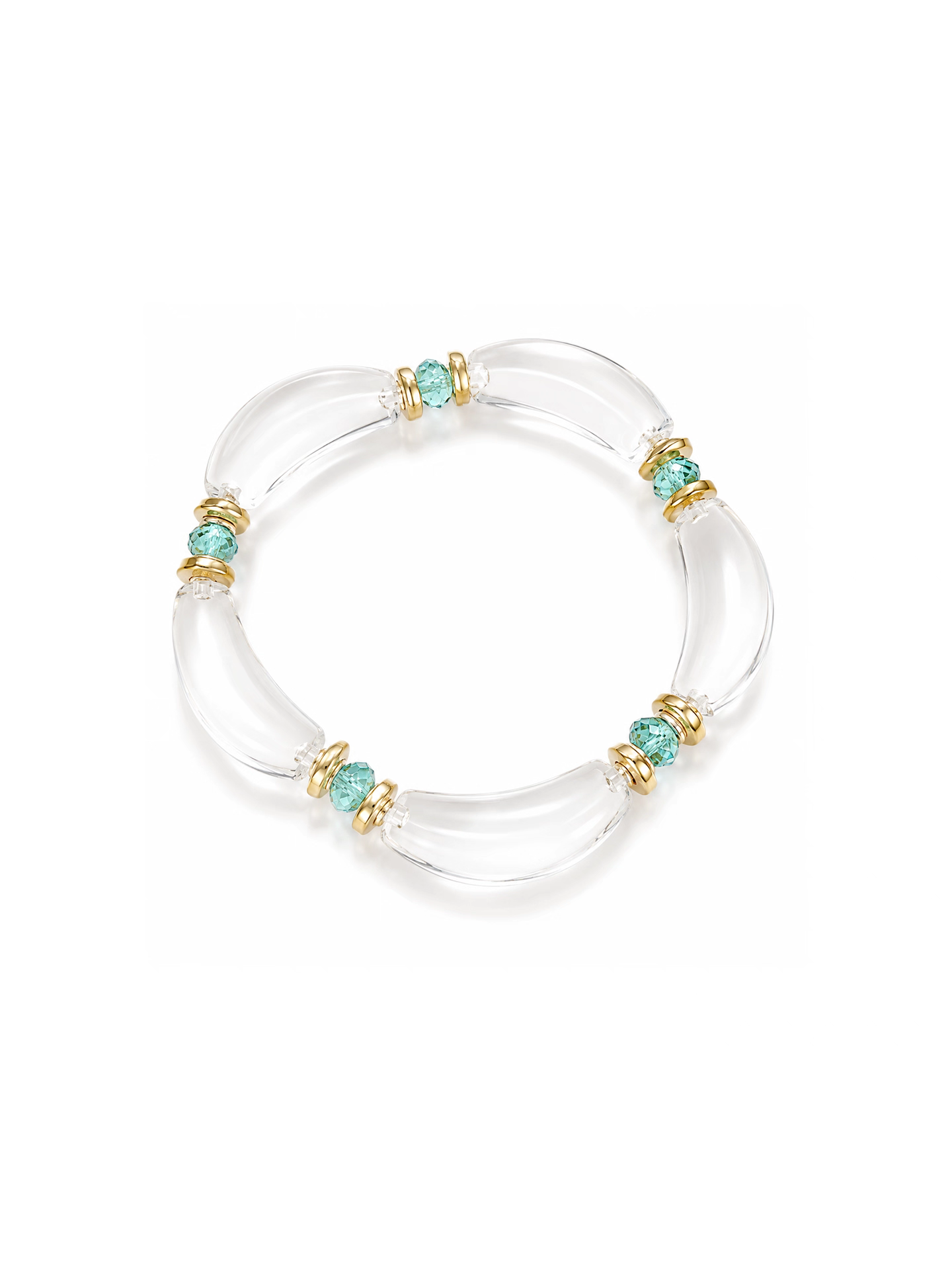 Natural clear Quartz Sterling Silver bracelet - Resizable