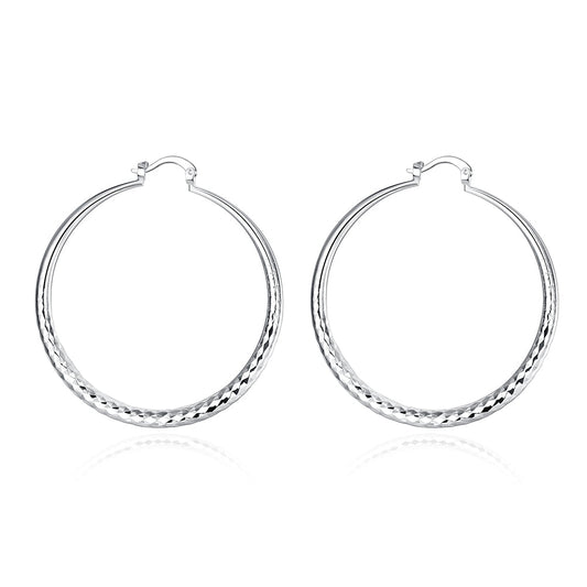 Sterling Silver Hoops Earrings