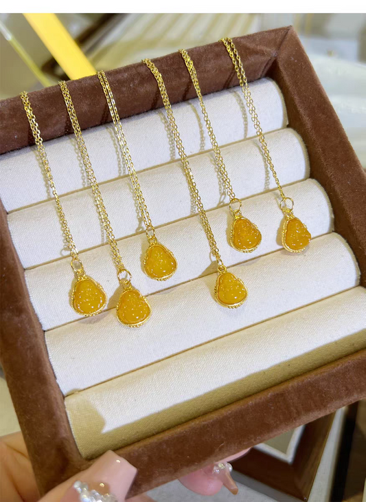 Real Natural Amber 925 Sterling Silver Necklace with Certificate