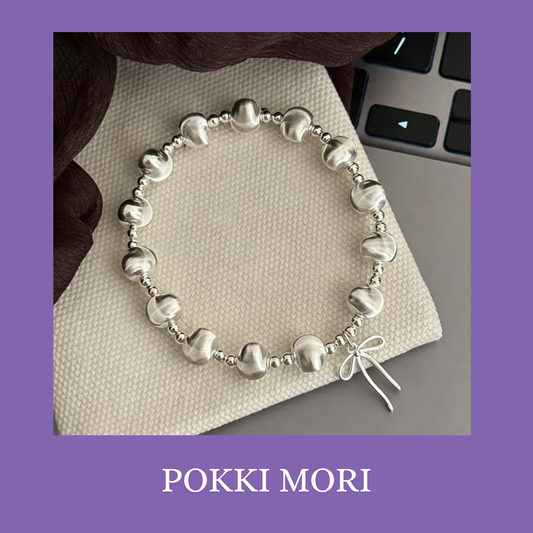 Beaded Sterling Silver 925 Bracelet With lab Certificate