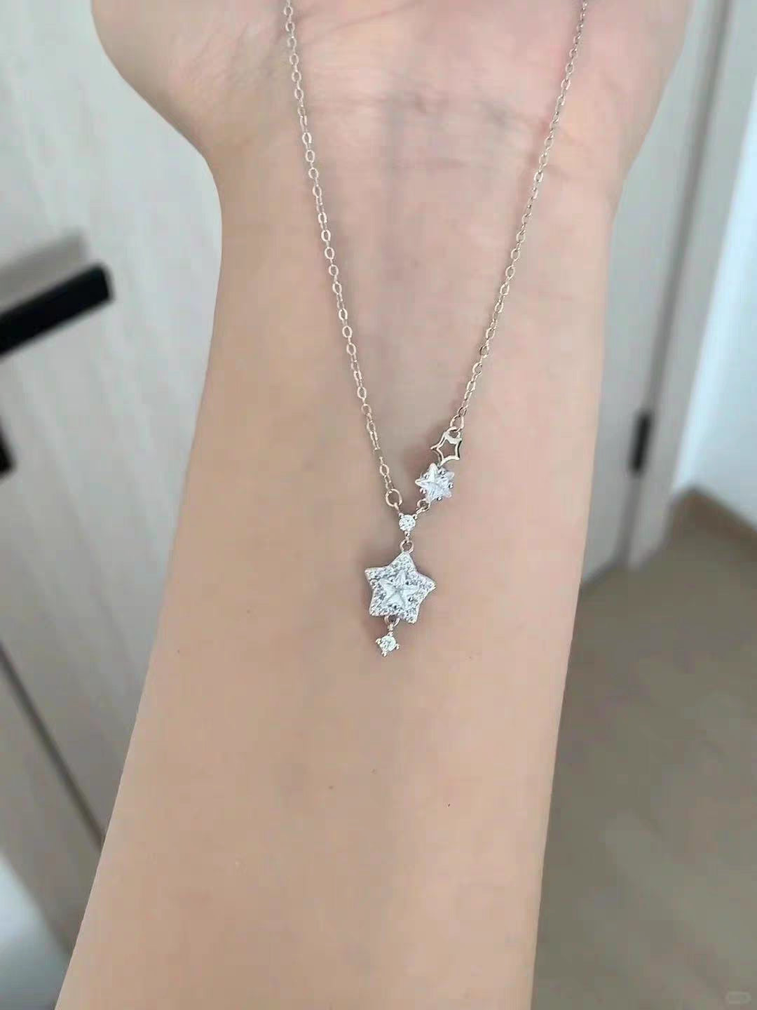 Stars Aligned 999 Silver Necklace with lab certificate 40+5 cm