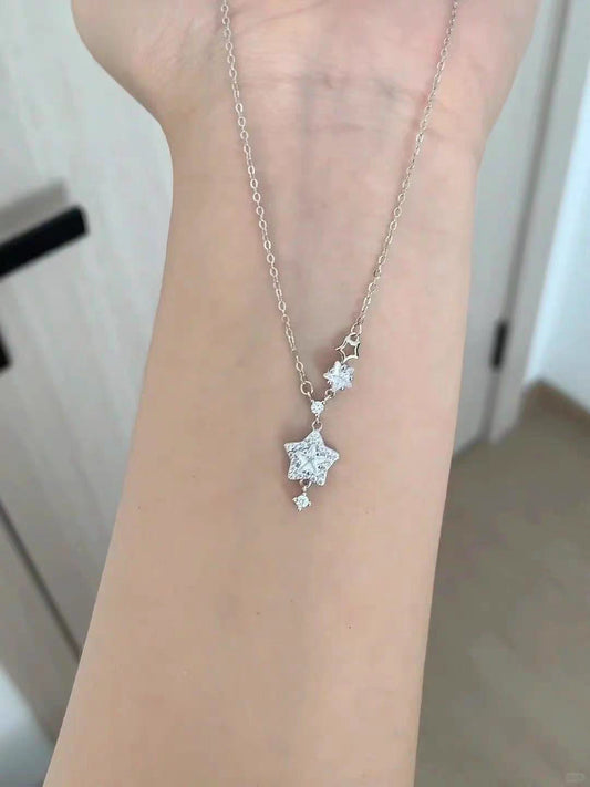 Stars Aligned 999 Silver Necklace with lab certificate 40+5 cm