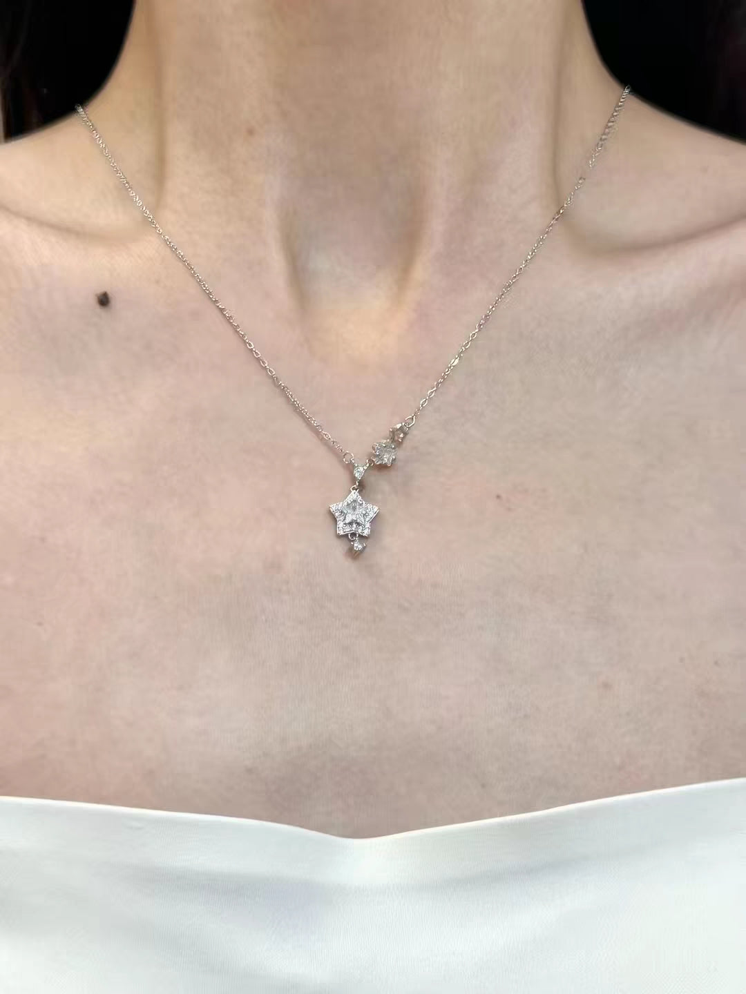 Stars Aligned 999 Silver Necklace with lab certificate 40+5 cm