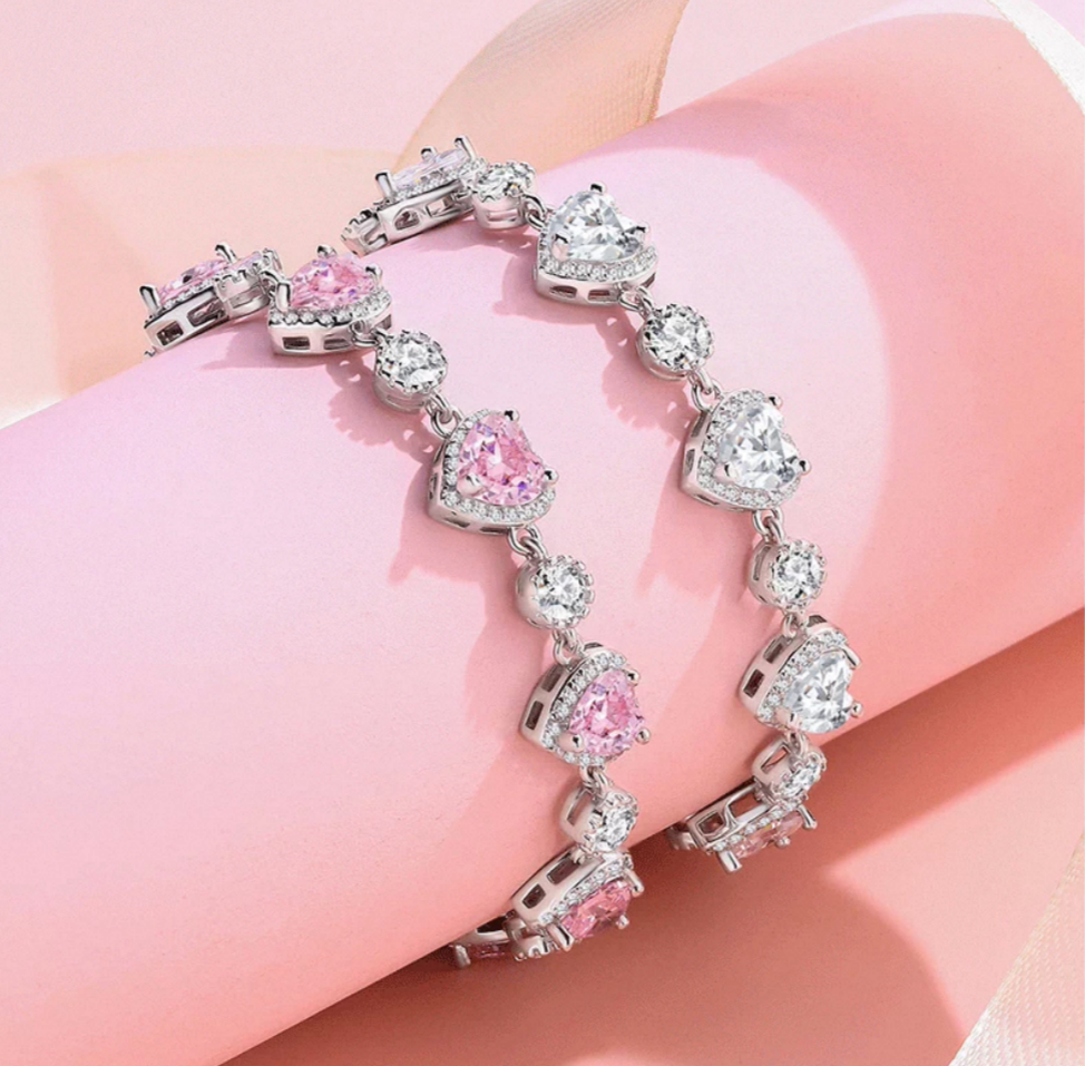Heart's Desire 999 Silver Bracelet with Lab Certificate 15+3cm