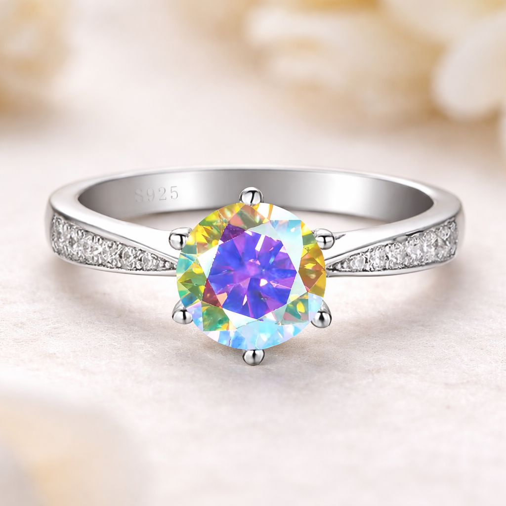 Ring Made for Fairy 1ct Moissanite Sterling Silver Certified Ring