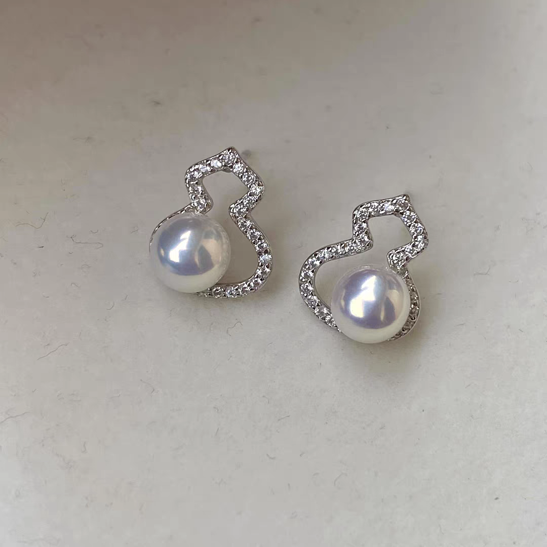 Pearls of Fortune Freshwater natural Pearls Sterling Silver 925 Earrings