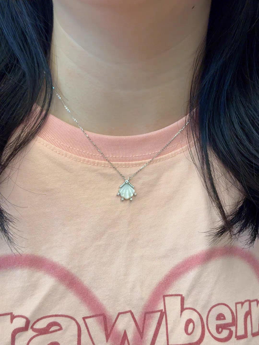 Sea Shells Crown 925 Sterling Silver Necklace with Certificate
