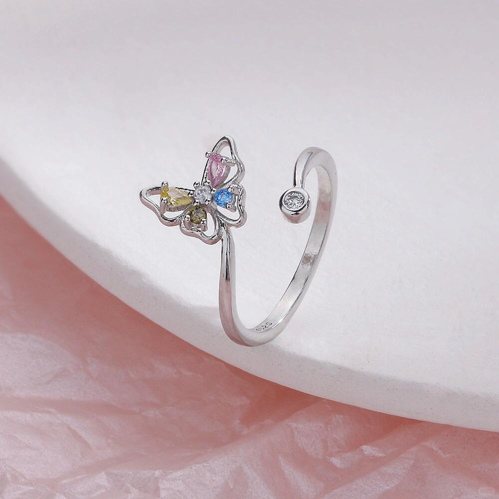 Butterfly Statement Sterling Silver Ring