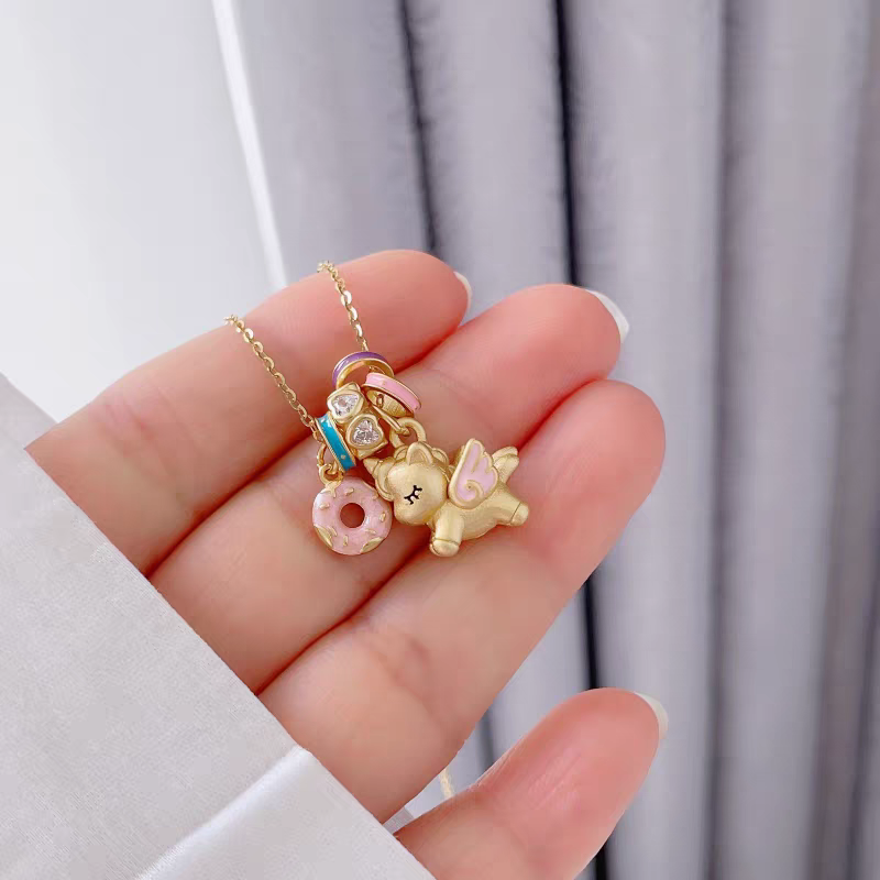 Fantasy Unicorn status Sterling Silver 925 Necklace With Certificate 45-5cm