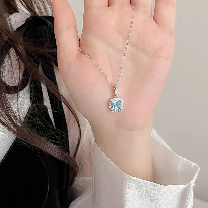 Ocean Blues 925 Sterling Silver Necklace with Certificate