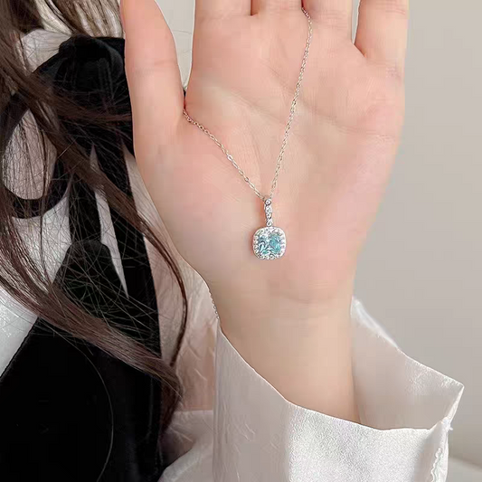 Ocean Blues 925 Sterling Silver Necklace with Certificate