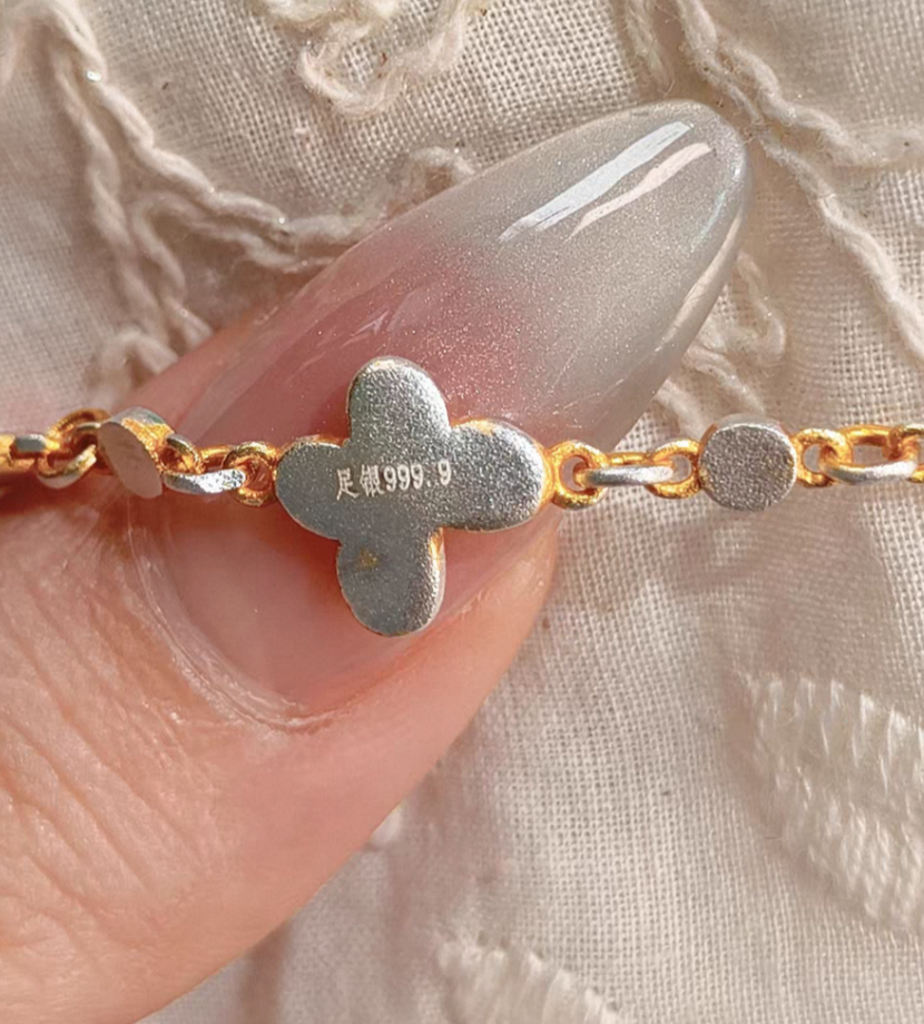 Butterflies wow 999.9 Sterling Silver Bracelet with Certificate - Made to order