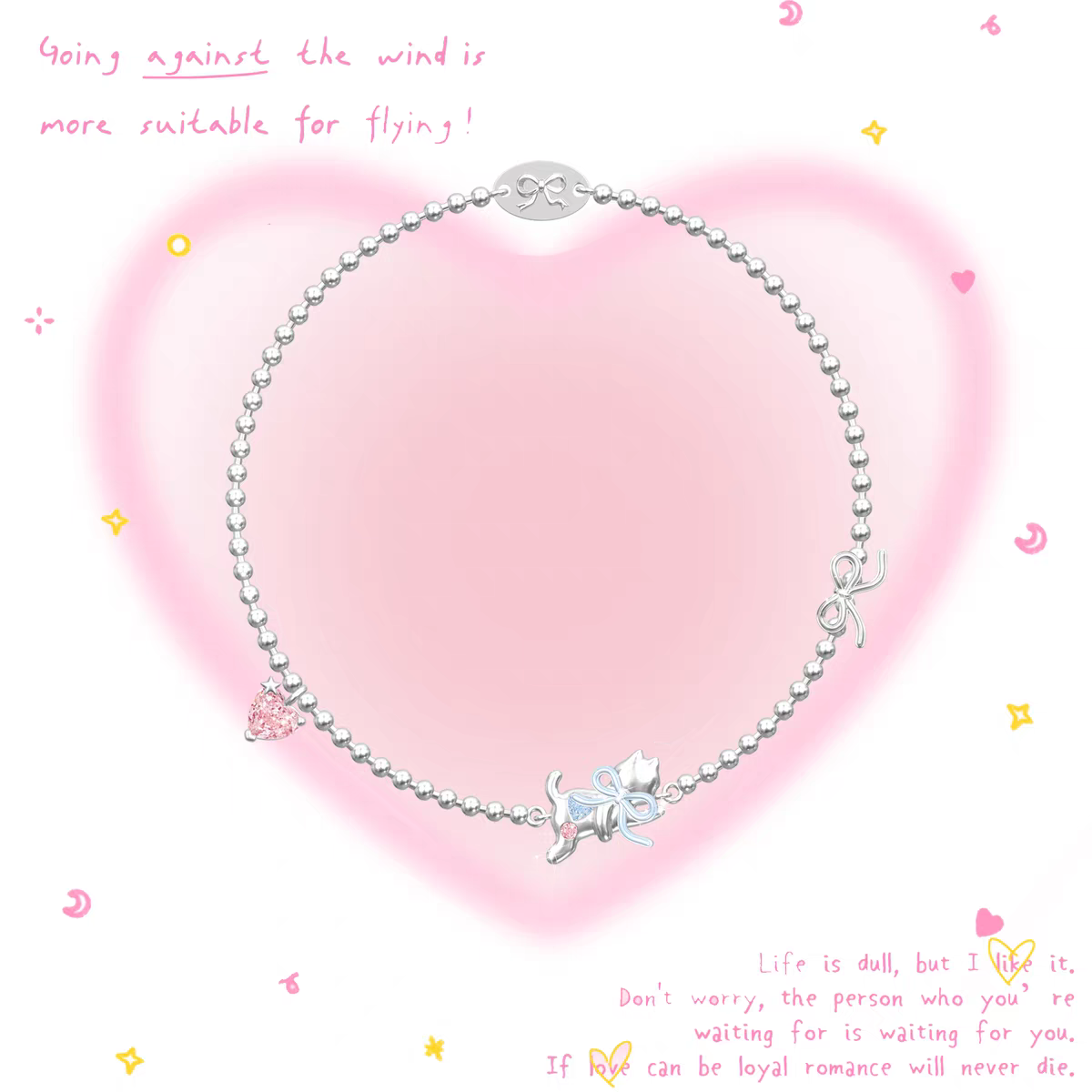 Hearty Kitten Sterling Silver 925 Bracelet with lab certificate
