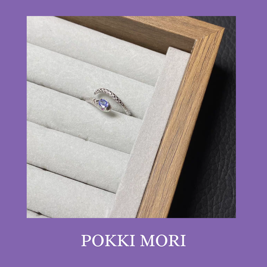 Snake charmer Natural Tanzanite Sterling Silver 925 Ring Certified - Resizable