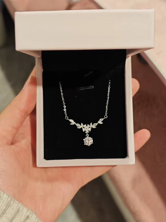 Flora vista 999 Sliver Necklace with lab certificate 45+5cm