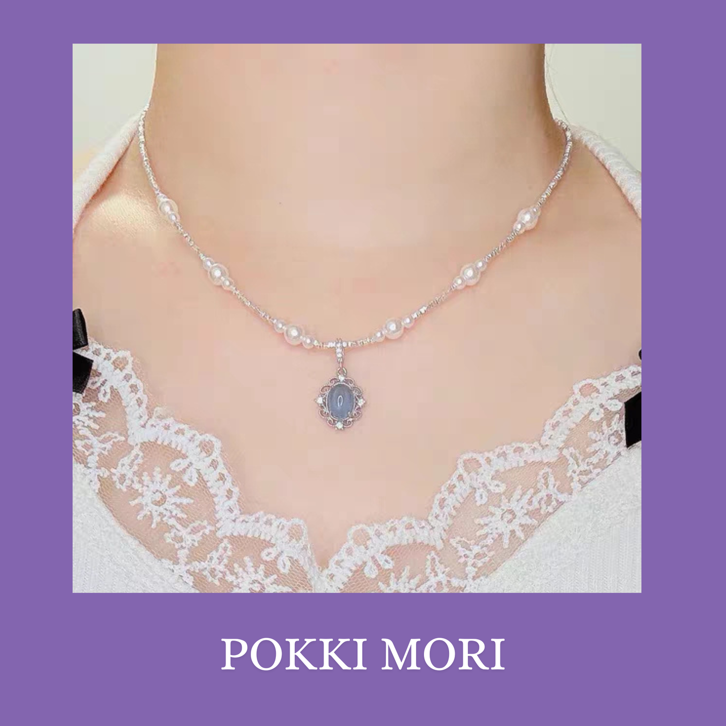 Pearly whites Sterling Silver 925 Necklace