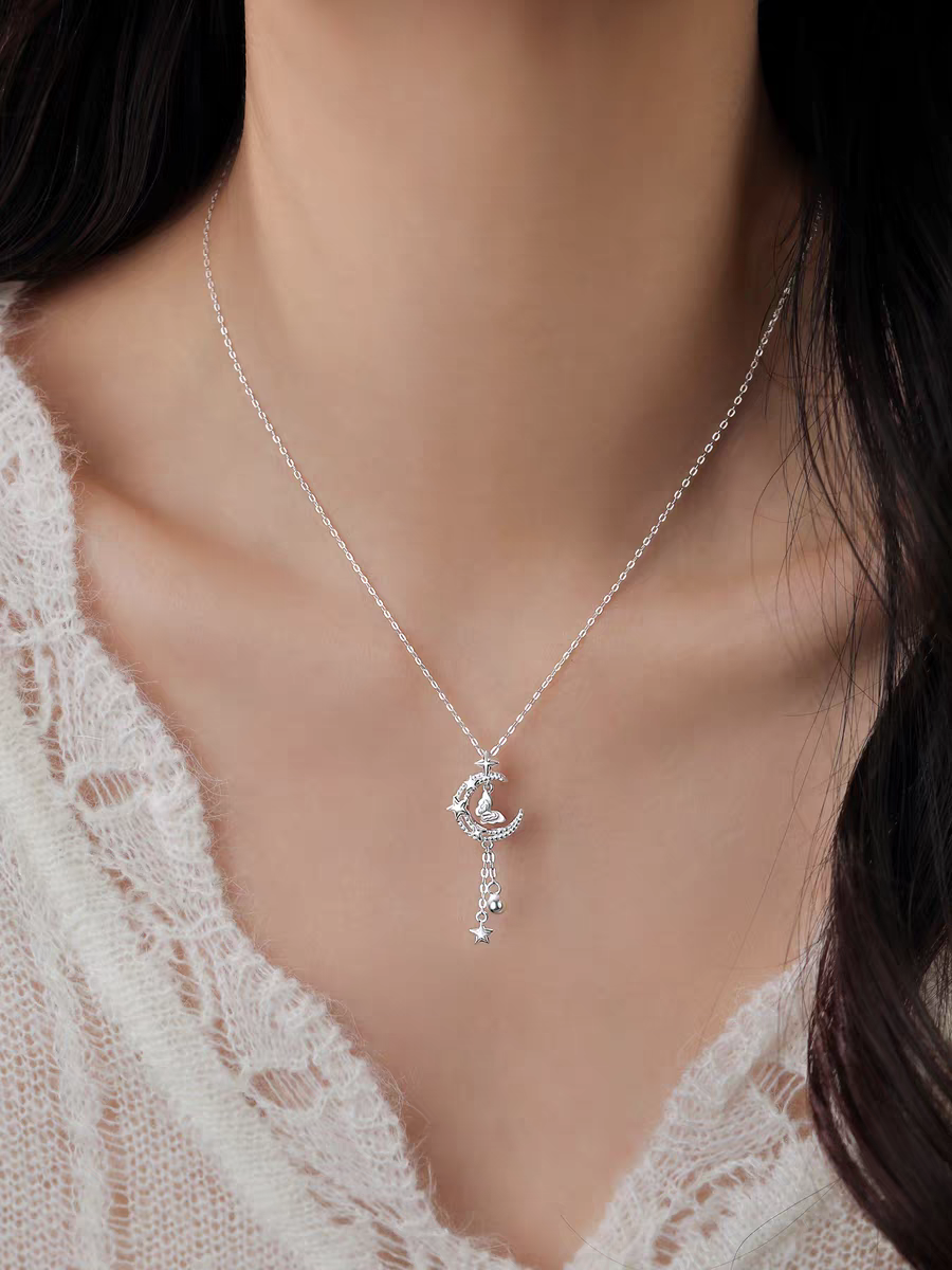 Monarch Moon 999 Silver Necklace with Certificate